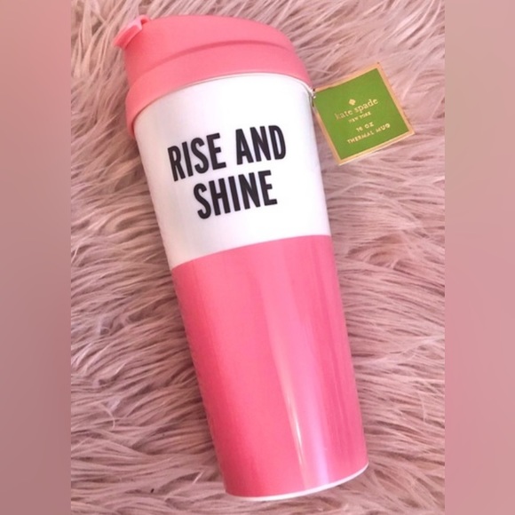 Kate Spade ‘Rise and Shine’ Thermal beverage mug-Brand new and super cute! 💕 - Picture 1 of 1